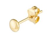 4.5mm Flat Round Pebble Stud Earrings
