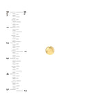 5.5mm Flat Round Pebble Stud Earrings