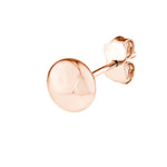7.0mm Flat Round Pebble Stud Earrings