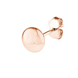 7.0mm Flat Round Pebble Stud Earrings