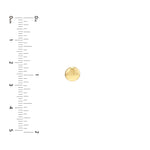 7.0mm Flat Round Pebble Stud Earrings
