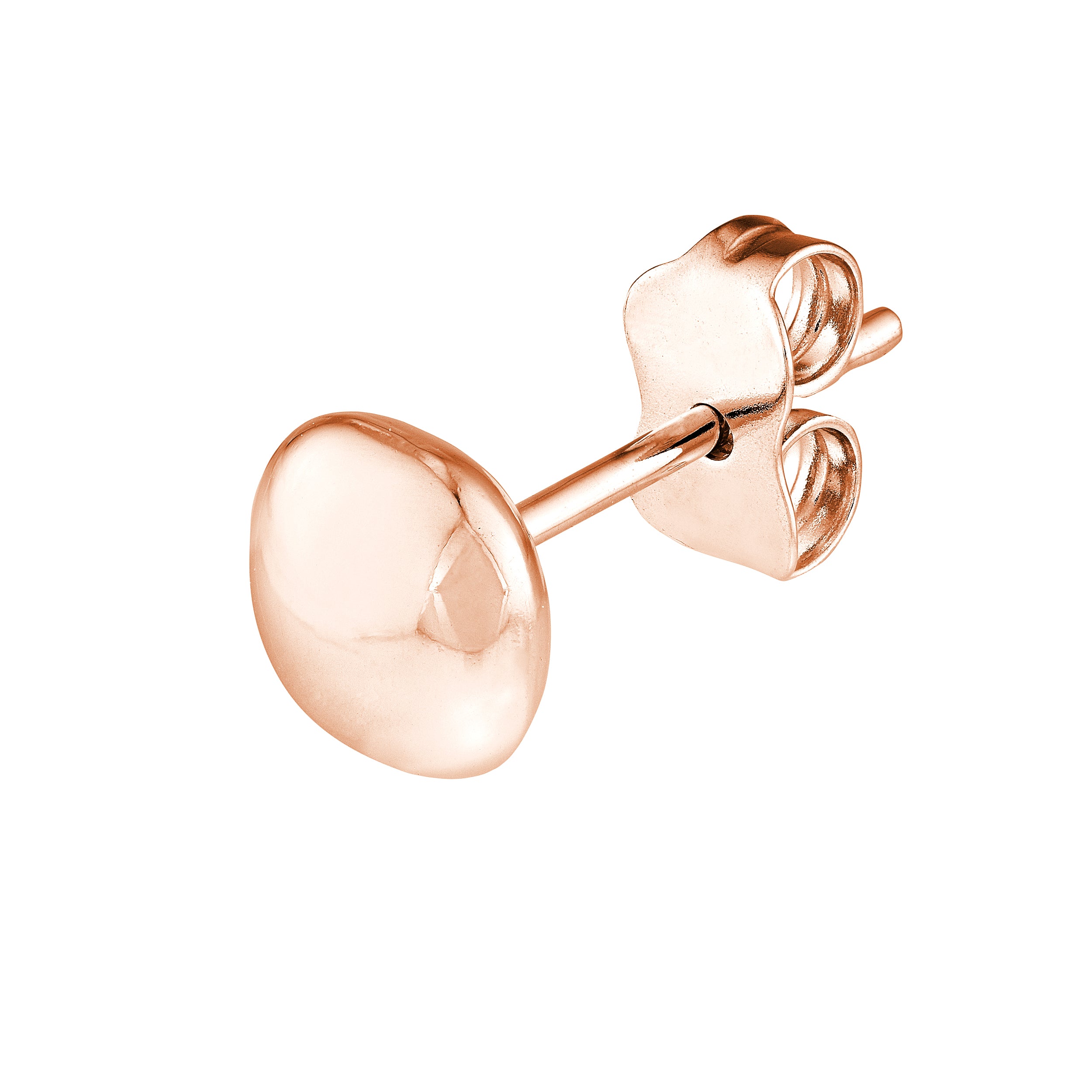 6.0mm Cushion Pebble Stud Earrings