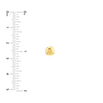 6.0mm Cushion Pebble Stud Earrings