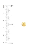 6.0mm Cushion Pebble Stud Earrings