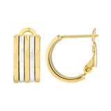 Two-Tone Five Row Omega Hoops