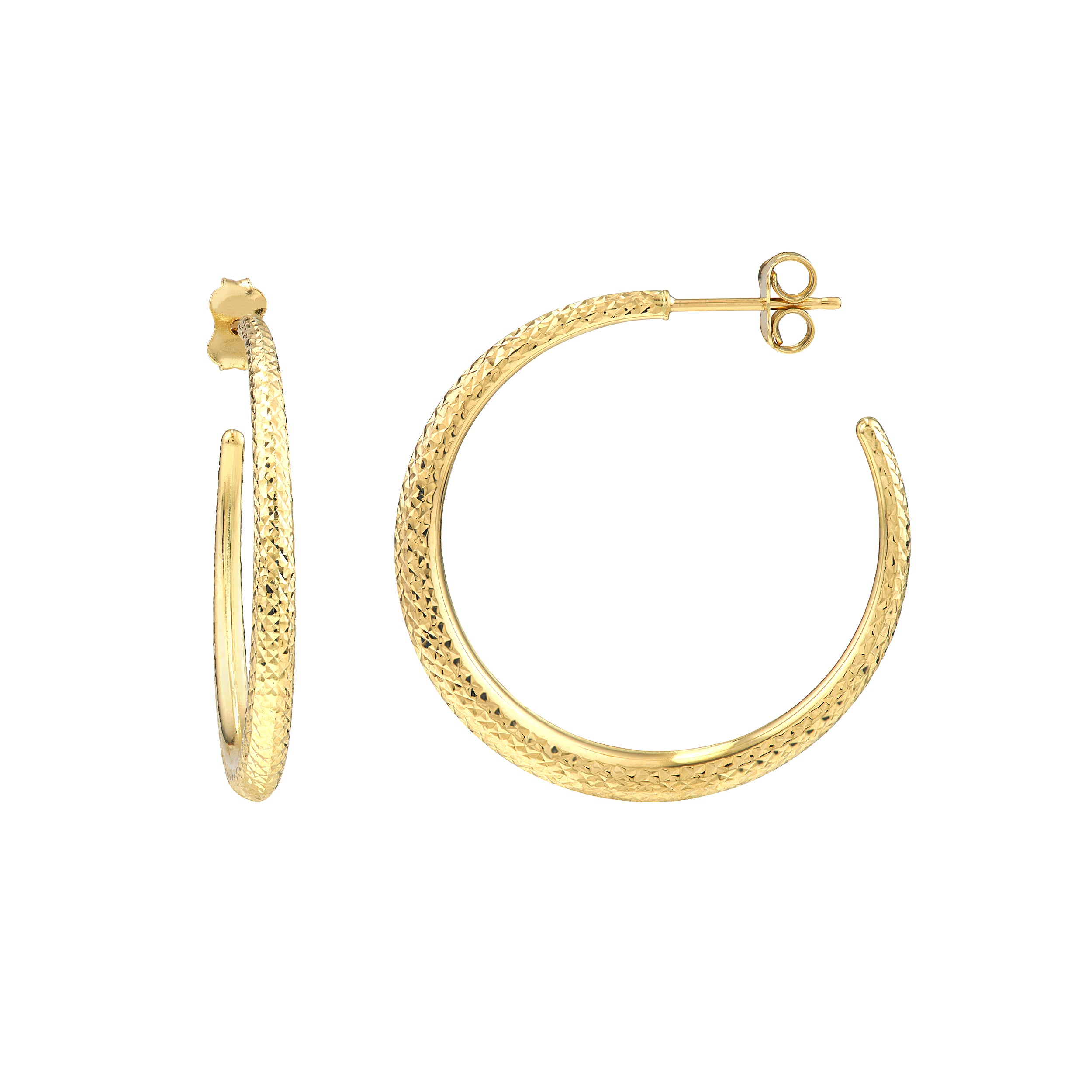 Fitted D/C Pattern Round Open Hoops