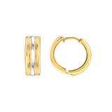 Two-Tone Segmented Round Hoop