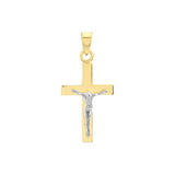 Two Tone Crusifix Pendant