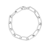 9mm Square Long Link Paper Clip Bracelet