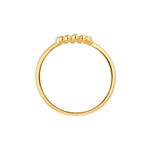 Beaded Open Oval Ring