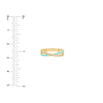 Diamond Turquoise X Ring