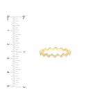 Diamond Polished Zig Zag Ring