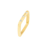 Bold Diamond Square Band Ring