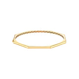 Geometric Octagon Bangle Bracelet