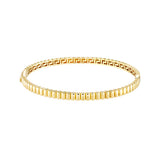 Ribbed Hinge Bangle Bracelet