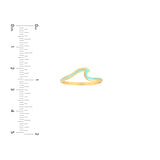 Lt.Turquoise Enamel Wave Ring