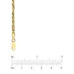 3.00mm D/C Hollow Figarope Milano Chain