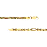 3.00mm D/C Hollow Figarope Milano Chain