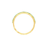 Emerald Stones Zig Zag Ring