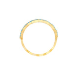 Lt.Turquoise Stone Zig Zag Ring