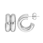 15mm Small Double Open Hoop Earrings