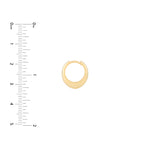 Oval Huggie Earrings