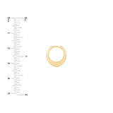 Oval Huggie Earrings