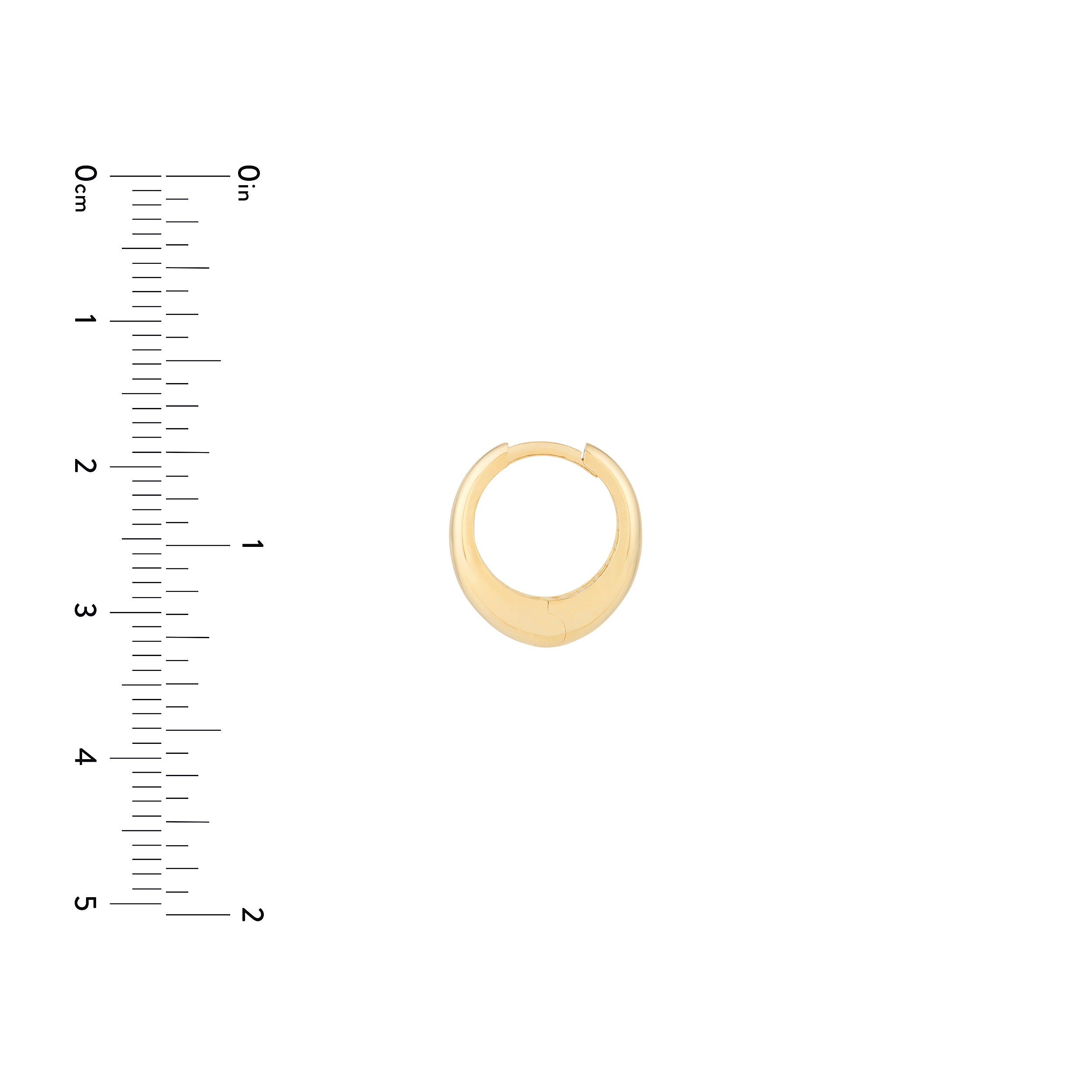 Oval Huggie Earrings