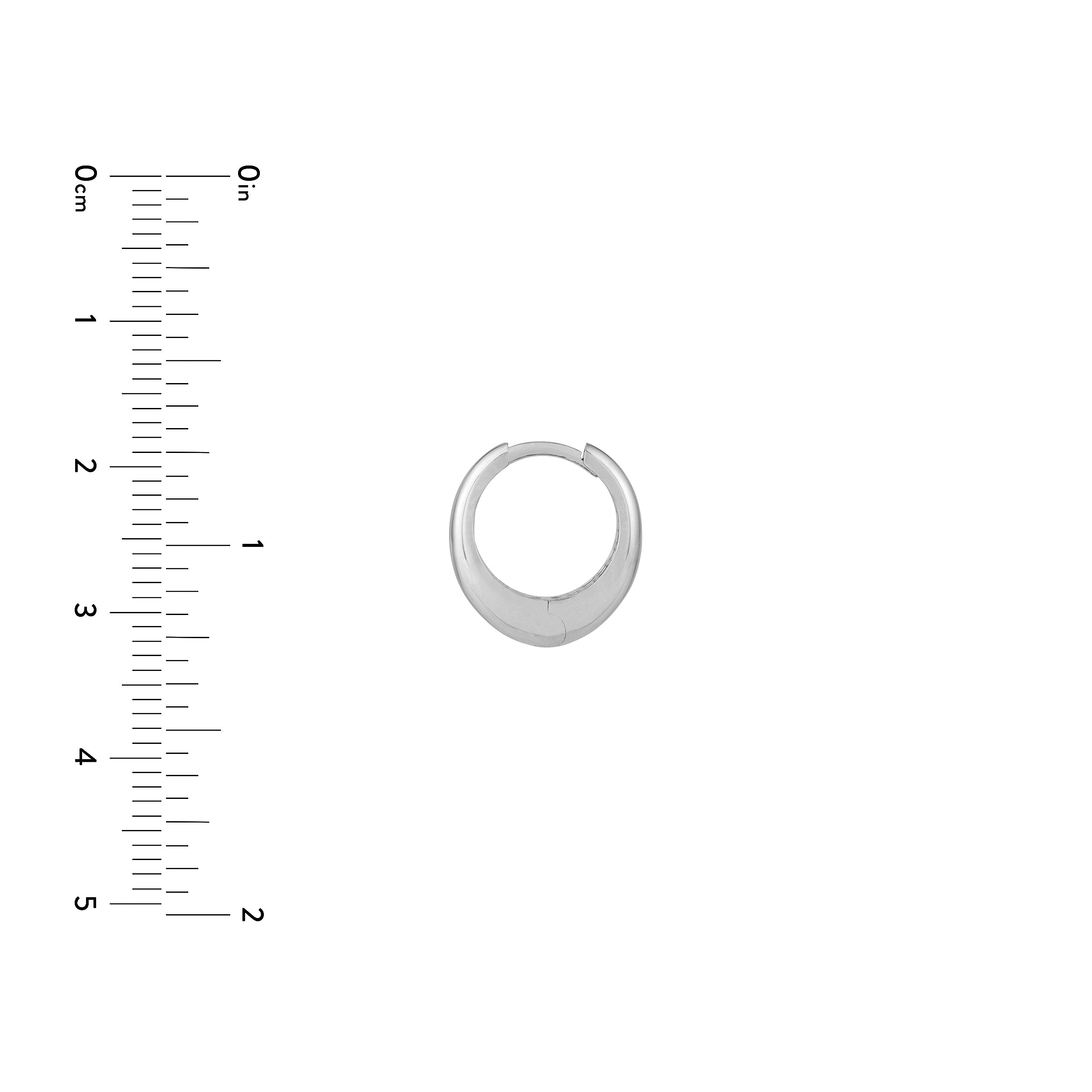 Oval Huggie Earrings