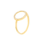 Open Diamond Circle Ring