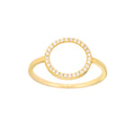 Open Diamond Circle Ring