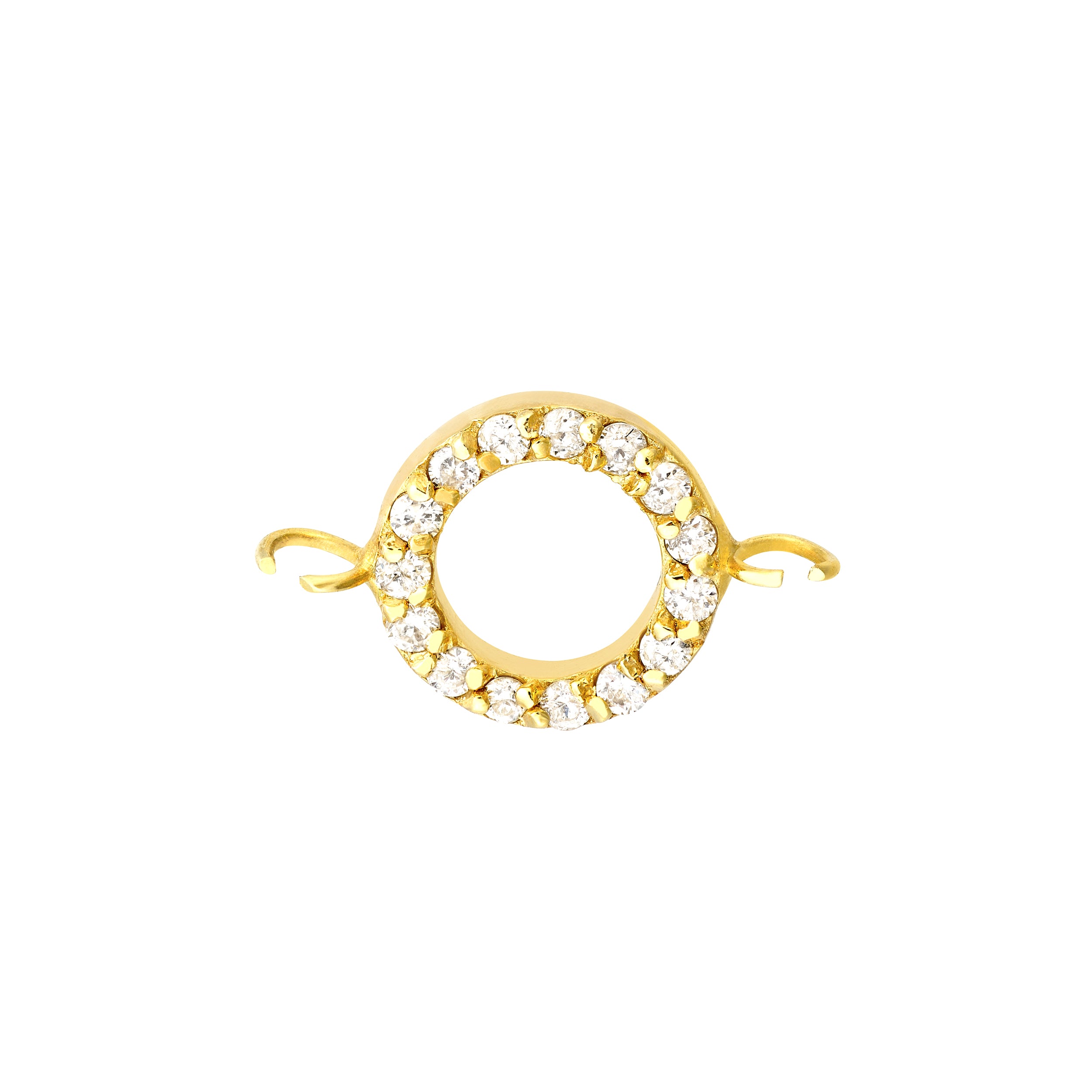 Diamond Circle Spool Charm