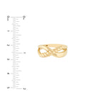 Ribbed Crossover Ring