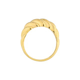 Polished Twist Ribbed Ring