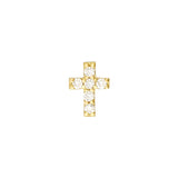 1/8tcw Diamond Cross Stud Earrings
