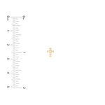 1/8tcw Diamond Cross Stud Earrings