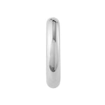 6x30mm Polished Open Hoop Earrings