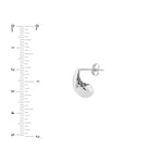 Small Teardrop Dome Earrings