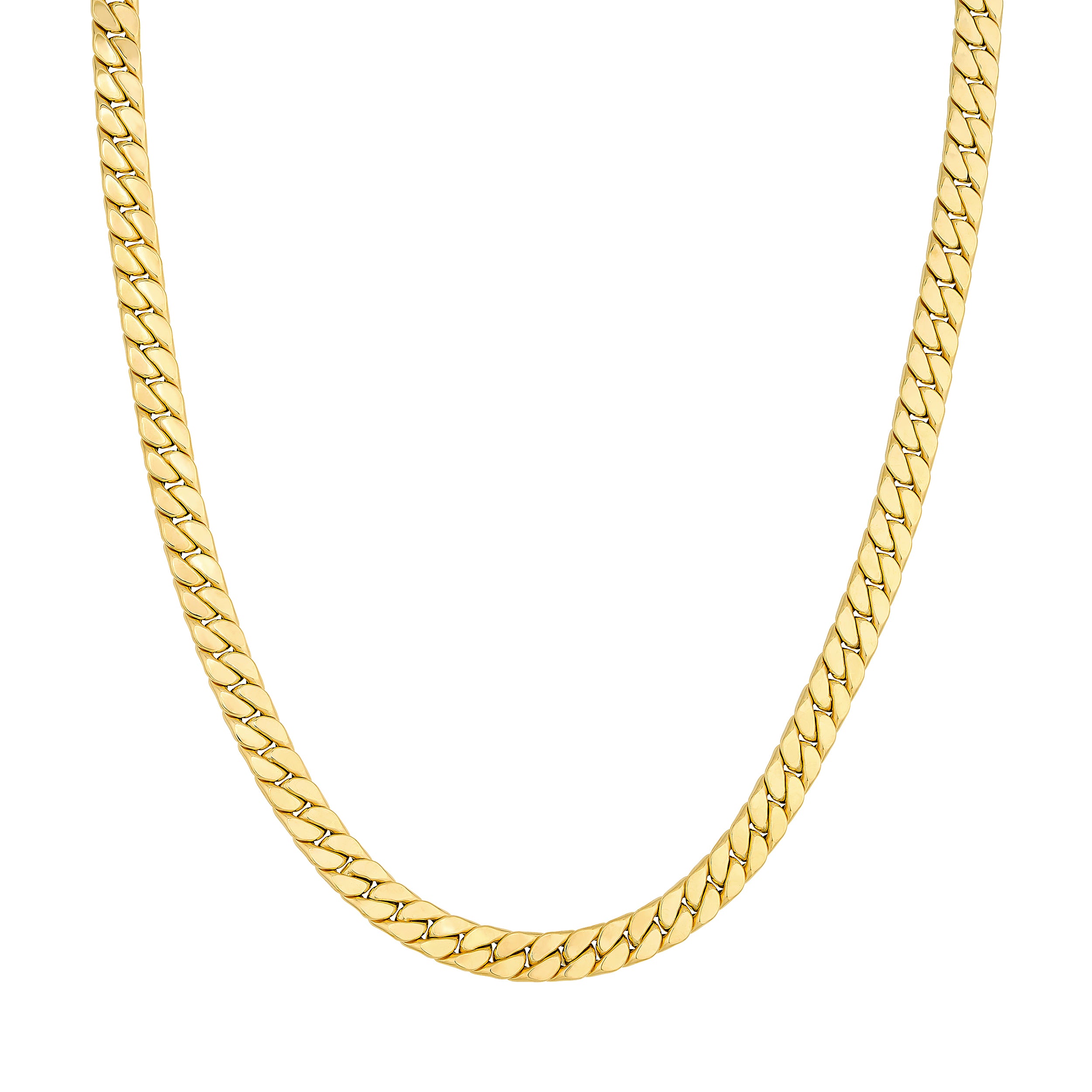 Polished Flat Curb Chain