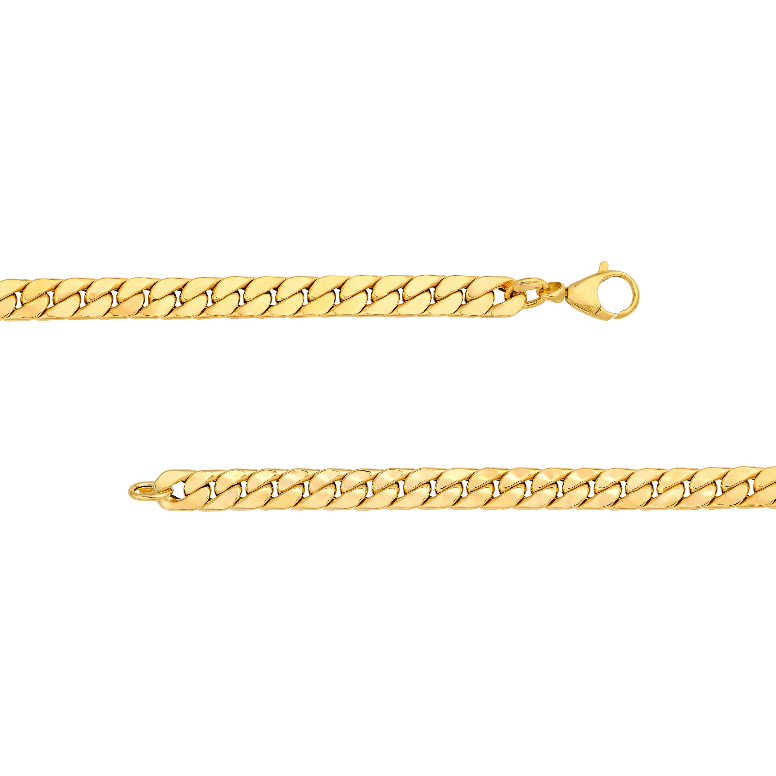 Polished Flat Curb Chain