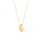 Puff Art Teardrop Dome Necklace