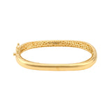 Polished Semi Round Bangle Bracelet