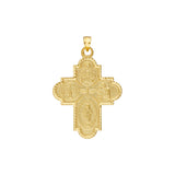 4 Way Double Sided Medal Cross Pendant