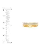 1/4tcw Diamond Bar Ring