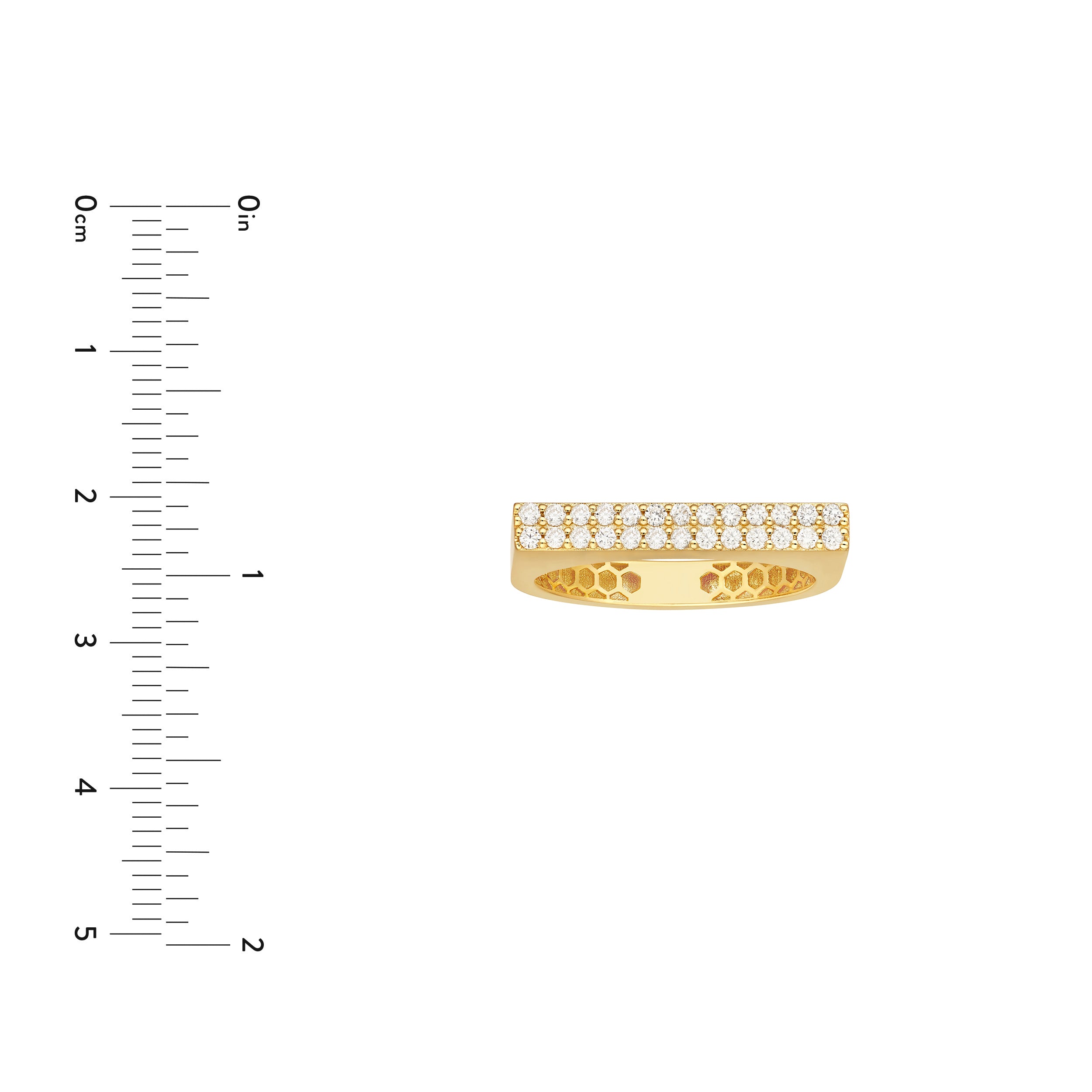 1/4tcw Diamond Bar Ring