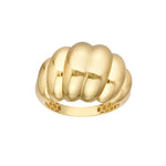 Twisted Polished Dome Ring