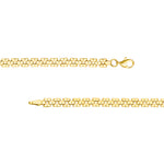Polished 2+1 Square Link Chain