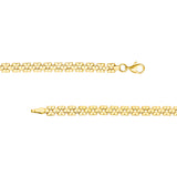 Polished 2+1 Square Link Chain