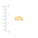 Graduated Puffy Rectangle Ring