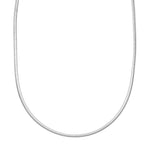 4.10mm Sterling Silver Domed Omega Chain